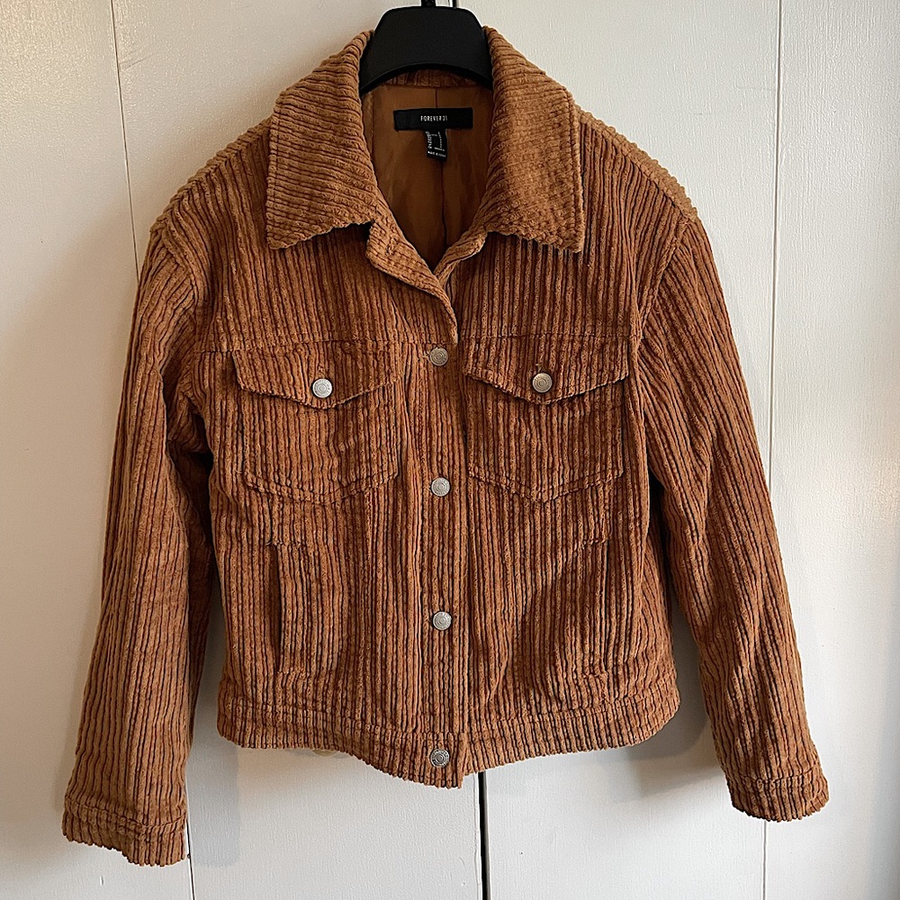 Forever 21 girls corduroy jacket, size small (teen)